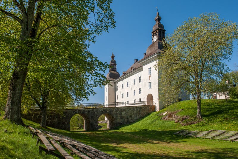 Ekenäs-Schloss während des Frühlinges in Schweden lizenzfreie stockfotografie Ekenäs-Schloss während des Frühlinges in Schweden lizenzfreie stockfotografie