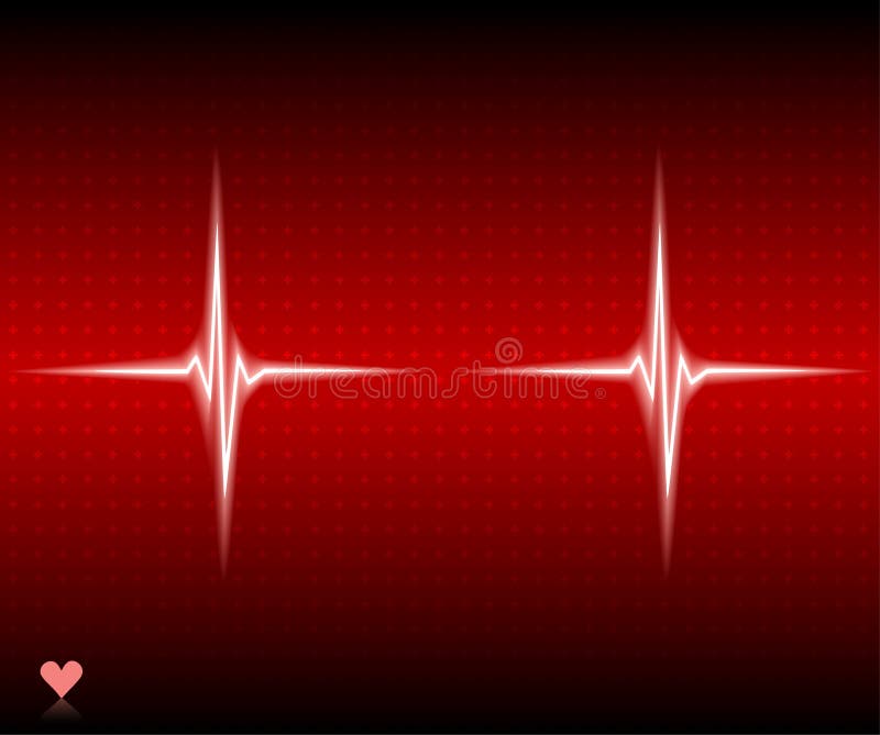 Ekg. stock vector. Illustration of cardiology, electrocardiograph