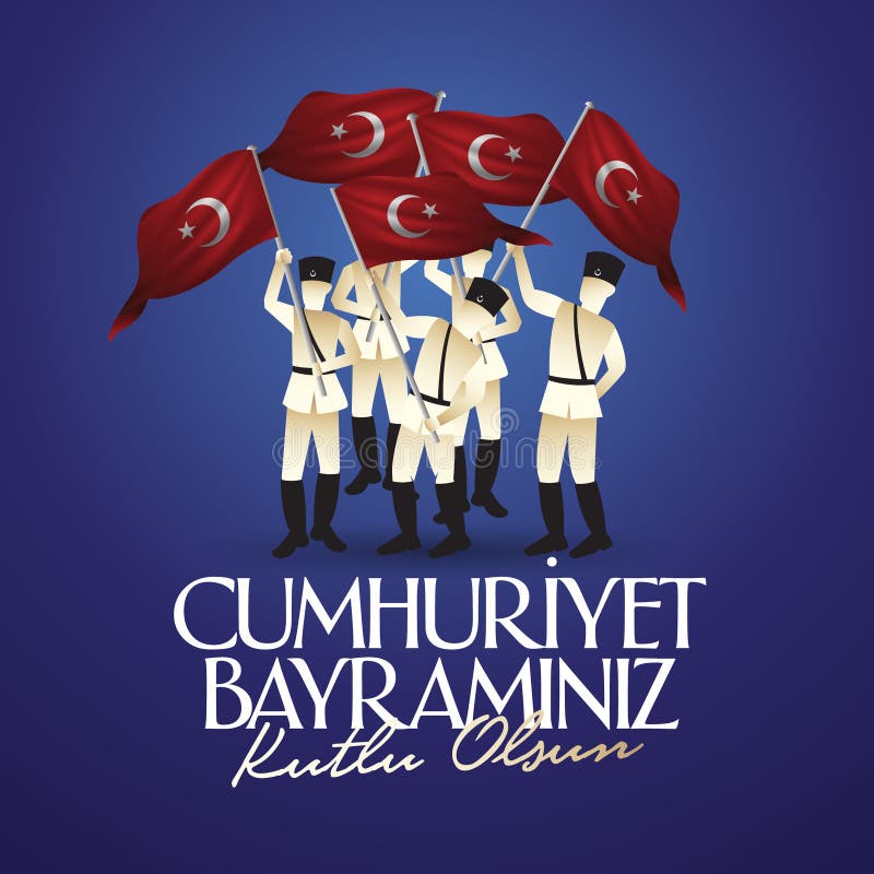 29 Ekim Cumhuriyet Bayrami TR : Le jour Turquie de République du 29 octobre et le jour national en Turquie, souhaits de panneau d illustration libre de droits 29 Ekim Cumhuriyet Bayrami TR : Le jour Turquie de République du 29 octobre et le jour national en Turquie, souhaits de panneau d illustration libre de droits