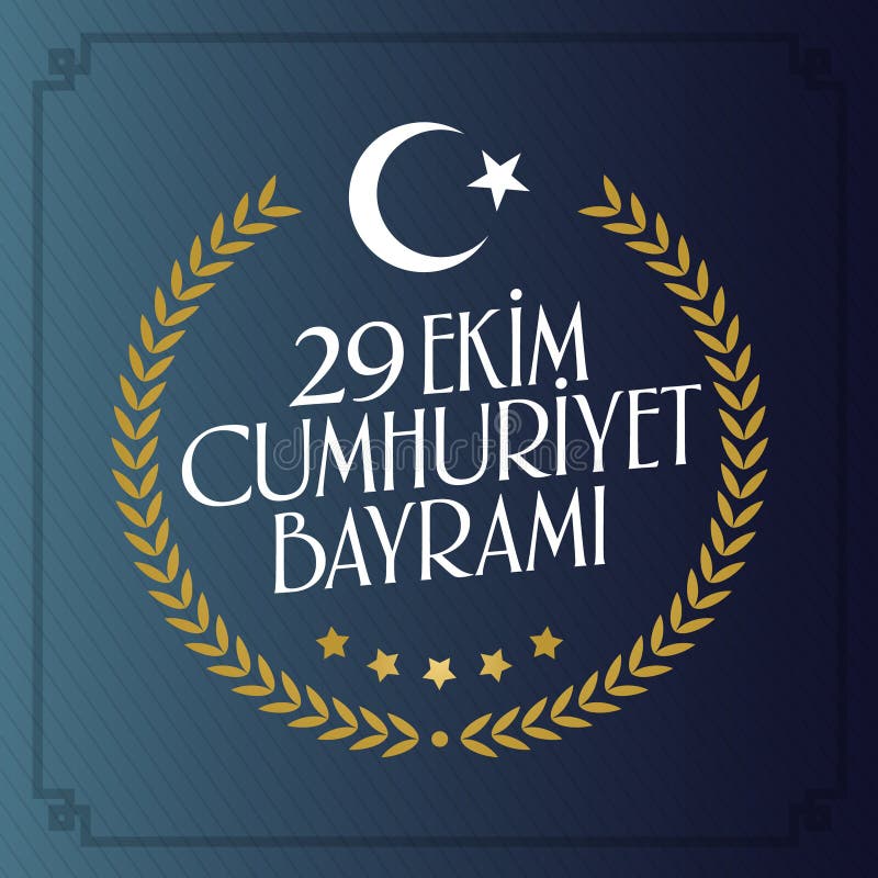 29 Ekim Cumhuriyet Bayrami Vertaling: 29 oktober-Republiek Dag Turkije en de Nationale Dag in Turkije royalty-vrije illustratie 29 Ekim Cumhuriyet Bayrami Vertaling: 29 oktober-Republiek Dag Turkije en de Nationale Dag in Turkije royalty-vrije illustratie