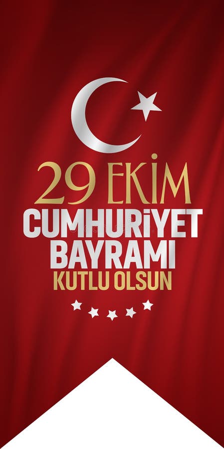 29 Ekim Cumhuriyet Bayrami Vertaling: 29 oktober-Republiek Dag Turkije en de Nationale Dag in Turkije royalty-vrije illustratie 29 Ekim Cumhuriyet Bayrami Vertaling: 29 oktober-Republiek Dag Turkije en de Nationale Dag in Turkije royalty-vrije illustratie
