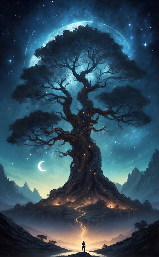 Ekon av evighet : under den celestial canopy en resa för att återställa en döende värld royaltyfri illustrationer