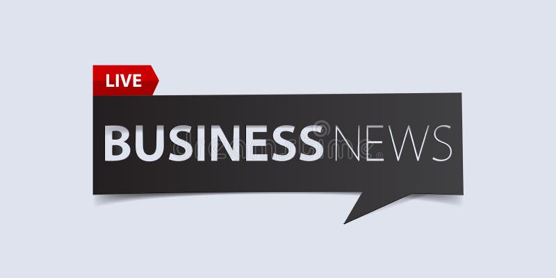 Ekonominyhetertitelrad på vit bakgrund Mall för breaking newsbanerdesign vektor royaltyfri illustrationer Ekonominyhetertitelrad på vit bakgrund Mall för breaking newsbanerdesign vektor royaltyfri illustrationer
