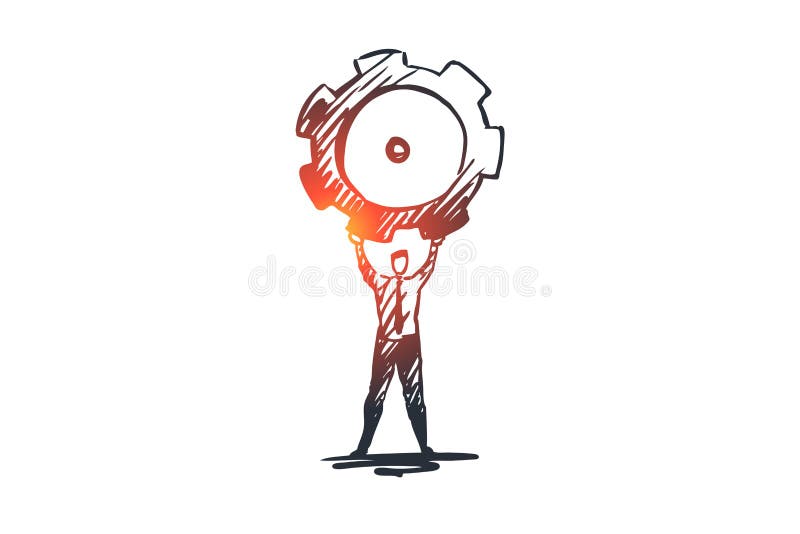 Ekspert, biznes, profesjonalista, rada, poleca pojęcie Ręka rysujący odosobniony wektor ilustracja wektor Ekspert, biznes, profesjonalista, rada, poleca pojęcie Ręka rysujący odosobniony wektor ilustracja wektor