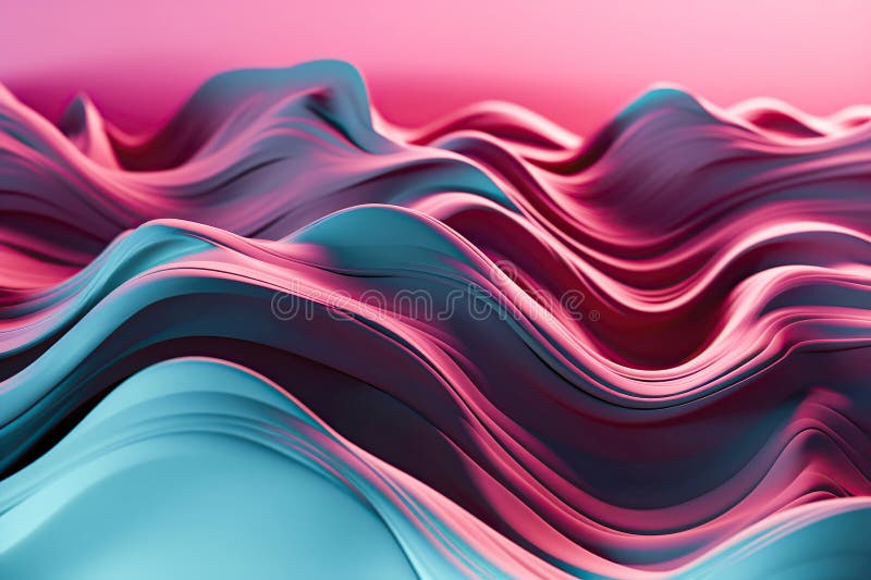 Exploring Dimensionality: A Surreal Depiction of Depth in a Gradient of Pink and Red. Exploring Dimensionality: A Surreal Depiction of Depth in a Gradient of Pink and Red