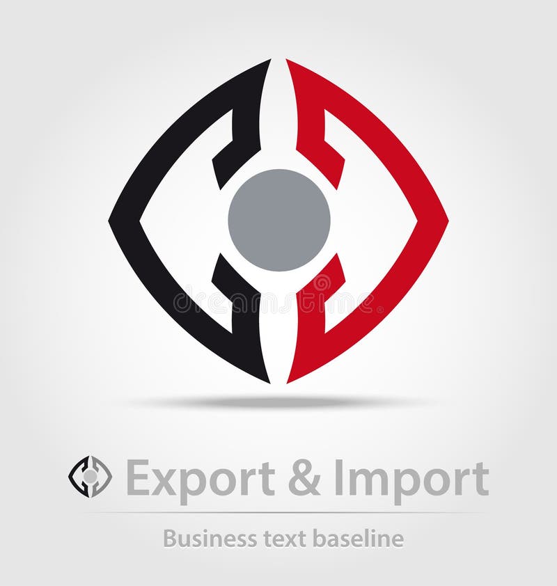 Eksportowego i importowego biznesu ikona ilustracja wektor Eksportowego i importowego biznesu ikona ilustracja wektor