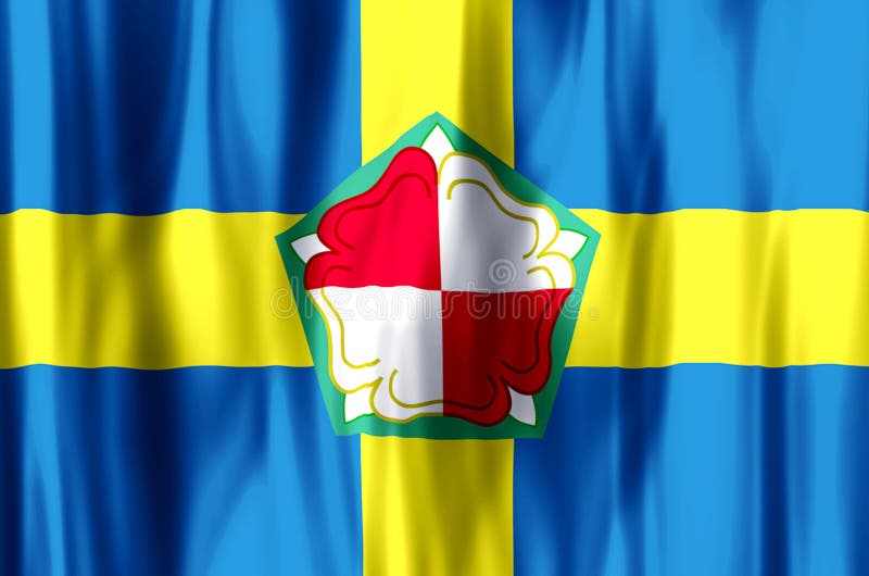 El agitar de Pembrokeshire y ejemplo coloridos de la bandera del primer ilustración del vector El agitar de Pembrokeshire y ejemplo coloridos de la bandera del primer ilustración del vector