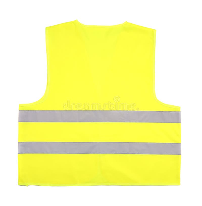 El amarillo recue el chaleco fotografía de archivo libre de regalías El amarillo recue el chaleco fotografía de archivo libre de regalías