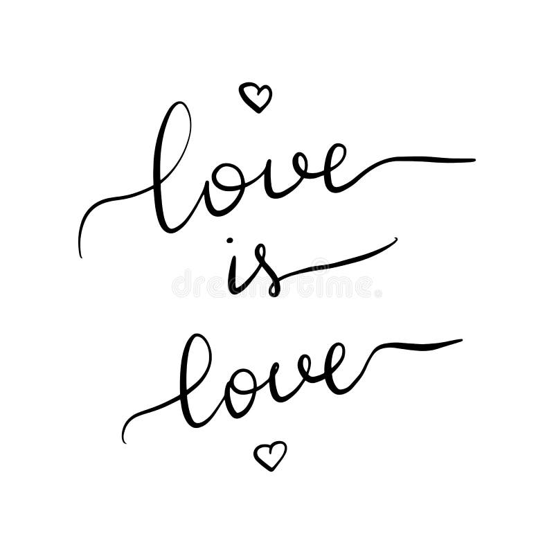 El amor es amor Inscripción de las letras libre illustration El amor es amor Inscripción de las letras libre illustration