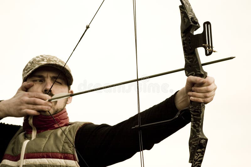 El apuntar de Archer fotografía de archivo El apuntar de Archer fotografía de archivo