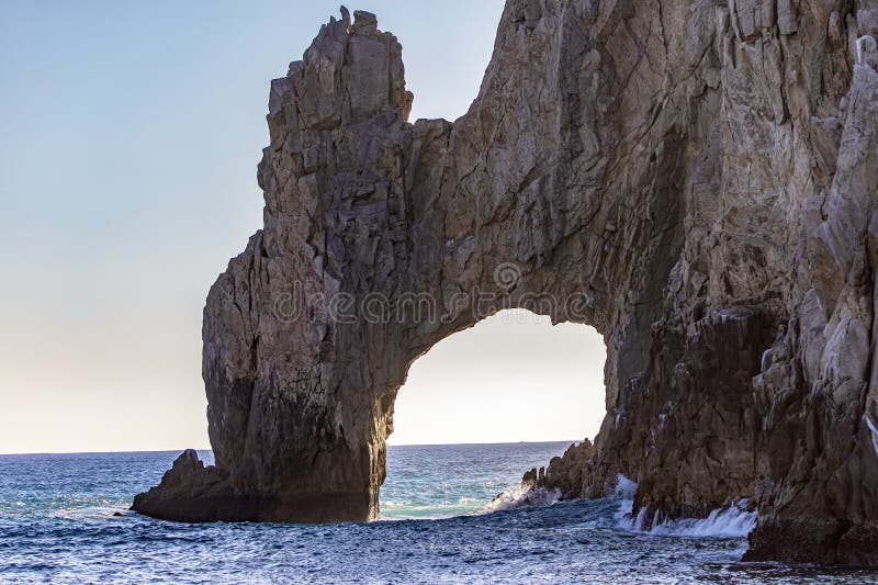The Cabo San Lucas Arch is a rock formation, namely a natural arch that separates the Pacific Ocean from the Gulf of California in Cabo San Lucas, in the state of Baja California Sur in Mexico. Sea. The Cabo San Lucas Arch is a rock formation, namely a natural arch that separates the Pacific Ocean from the Gulf of California in Cabo San Lucas, in the state of Baja California Sur in Mexico. Sea