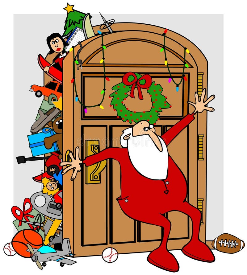 El armario lleno de Papá Noel