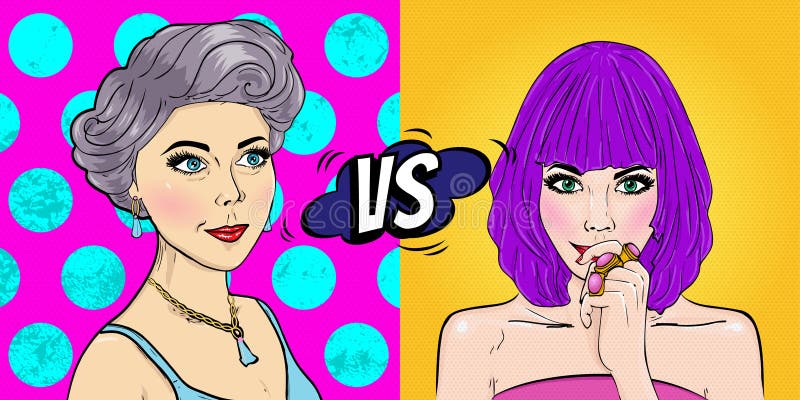 El arte pop sorprendió la cara de la mujer con la boca abierta Mujer del cómic ululación Ilustración del vector stock de ilustración El arte pop sorprendió la cara de la mujer con la boca abierta Mujer del cómic ululación Ilustración del vector stock de ilustración