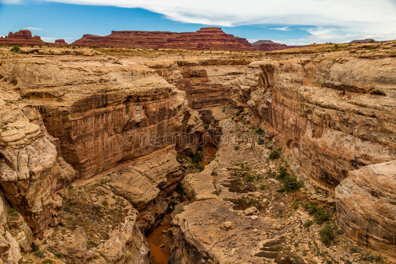 A slot canyon is a narrow canyon, formed by the wear of water rushing through rock. A slot canyon is significantly deeper than it is wide. Southern Utah has the densest population of slot canyons in the world with over one-thousand slot canyons in the desert lands south of Interstate 70. A slot canyon is a narrow canyon, formed by the wear of water rushing through rock. A slot canyon is significantly deeper than it is wide. Southern Utah has the densest population of slot canyons in the world with over one-thousand slot canyons in the desert lands south of Interstate 70.