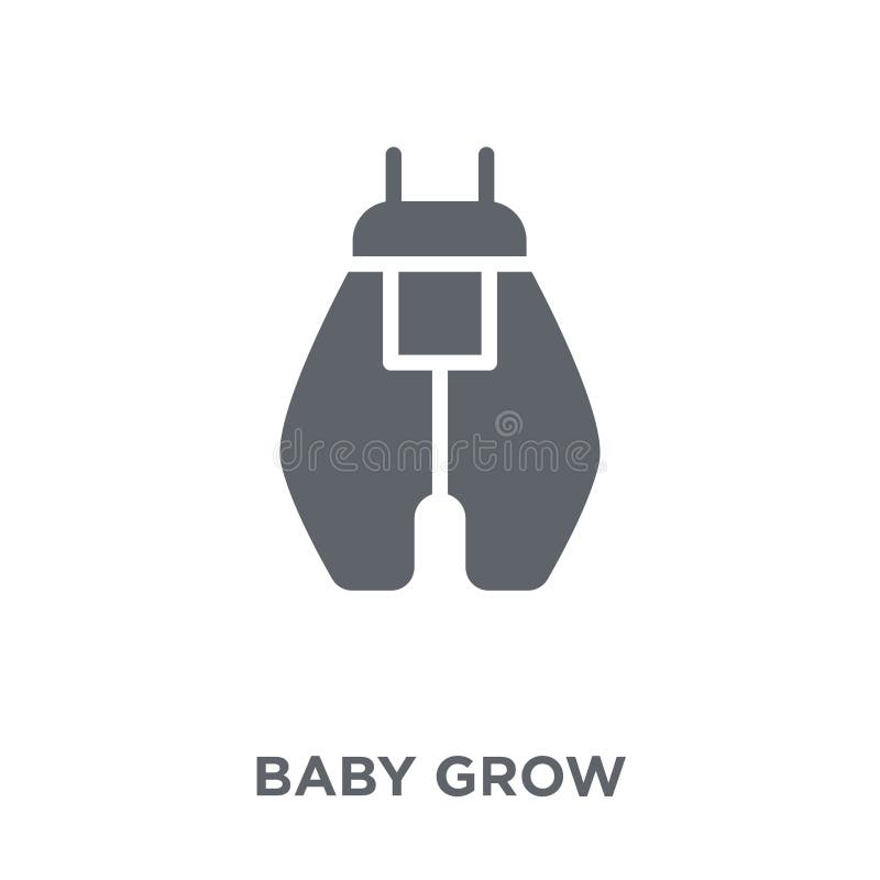 El bebé crece el icono del bebé crece la colección stock de ilustración El bebé crece el icono del bebé crece la colección stock de ilustración