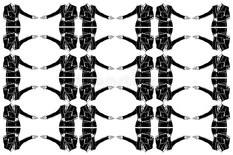 El bosquejo del vector de un maniquí de hombres en un traje invita stock de ilustración El bosquejo del vector de un maniquí de hombres en un traje invita stock de ilustración