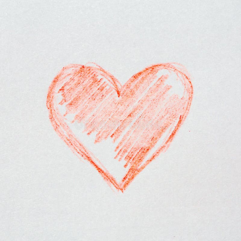 Corazón del bosquejo fotografía de archivo Corazón del bosquejo fotografía de archivo