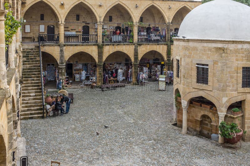 El Buyuk Khan, Nicosia, Chipre foto de archivo El Buyuk Khan, Nicosia, Chipre foto de archivo