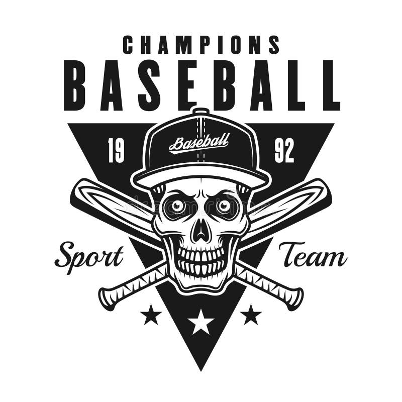 El béisbol defiende el emblema o la insignia negro del vintage stock de ilustración El béisbol defiende el emblema o la insignia negro del vintage stock de ilustración