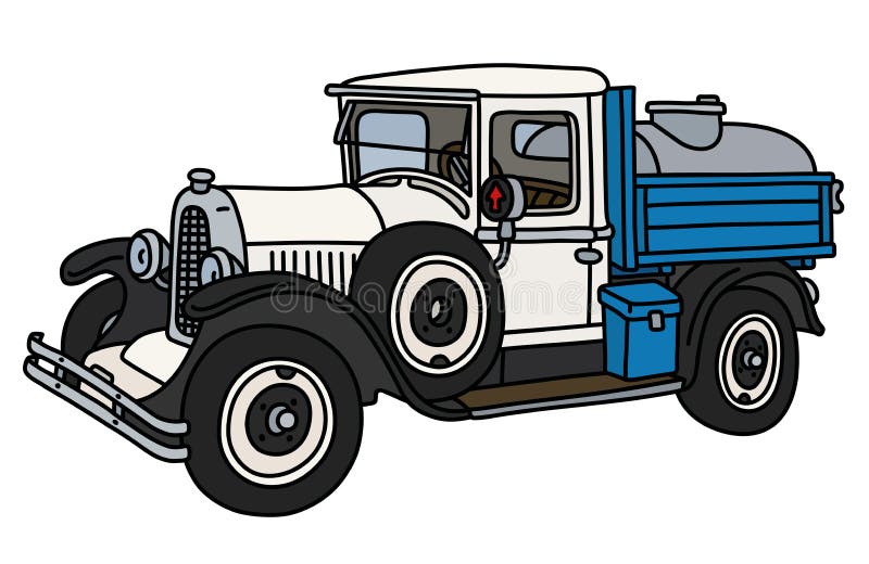 El camión del tanque de la lechería del vintage libre illustration El camión del tanque de la lechería del vintage libre illustration