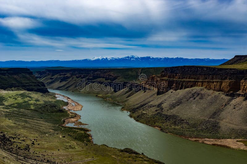 The Snake River at Swan Falls Dam. The Snake River at Swan Falls Dam.