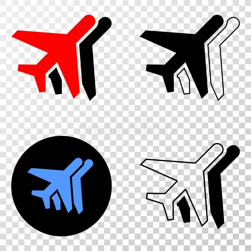 El collage de Gradiented punteó los aeroplanos y el sello de Grunged stock de ilustración El collage de Gradiented punteó los aeroplanos y el sello de Grunged stock de ilustración