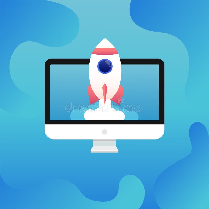 El concepto de desarrollo de lanzamiento del nuevo proyecto del negocio y lanza un nuevo producto de la innovación en un mercado ilustración del vector El concepto de desarrollo de lanzamiento del nuevo proyecto del negocio y lanza un nuevo producto de la innovación en un mercado ilustración del vector