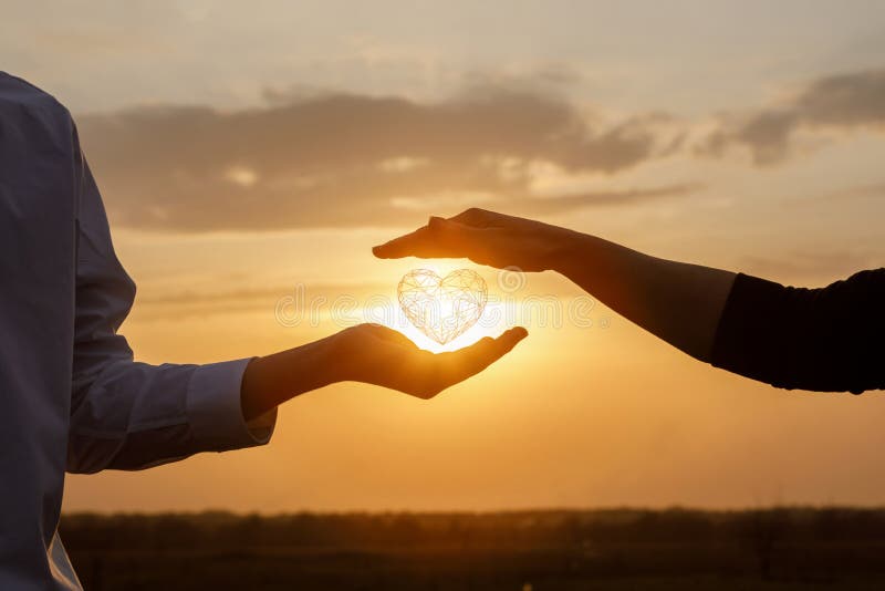El concepto de una relación de amor entre personas fotografía de archivo
