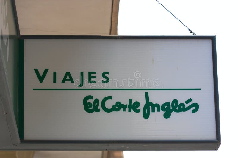 El Corte InglÃ©s Travel Agency Poster Editorial Image - Image of mall,  department: 183010610