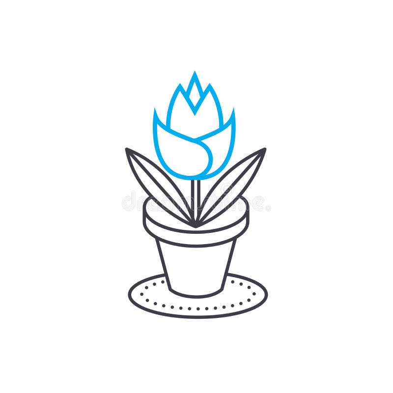 El crecimiento de la casa florece concepto linear del icono El crecimiento de la casa florece la línea muestra del vector, símbol stock de ilustración El crecimiento de la casa florece concepto linear del icono El crecimiento de la casa florece la línea muestra del vector, símbol stock de ilustración