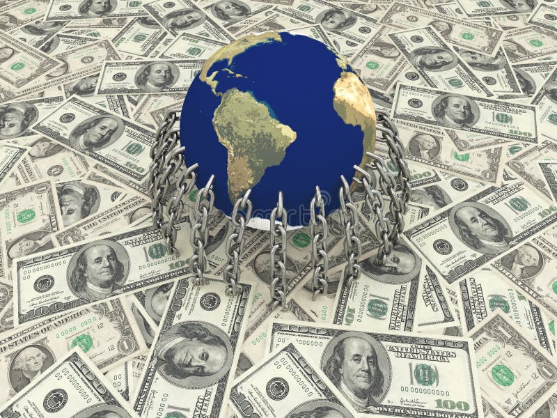 El dinero en el mundo fotos de archivo libres de regalías El dinero en el mundo fotos de archivo libres de regalías