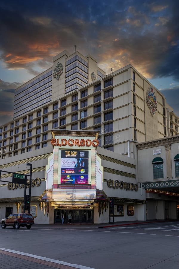 The El Dorado Hotel, Resort and Casino with Cars Driving on the Street