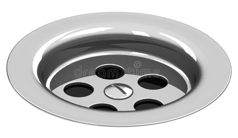 Rejillas de drenaje metálicas para ducha o lavabo aisladas sobre fondo  blanco. Vector realista conjunto de alcantarilla cuadrada y redonda con  rejilla de acero en el desagüe en el cuarto de baño