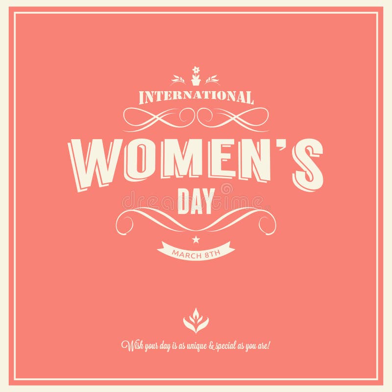 El día de la mujer internacional 8 de marzo