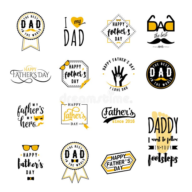 El día de padres feliz desea la capa libre illustration