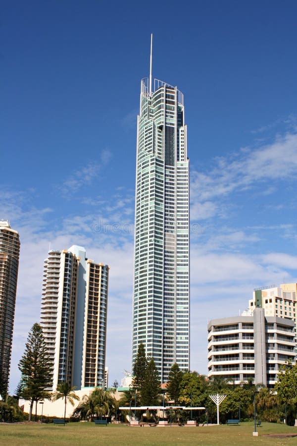 El Edificio Q1 En El Gold Coast Foto editorial Imagen de subida