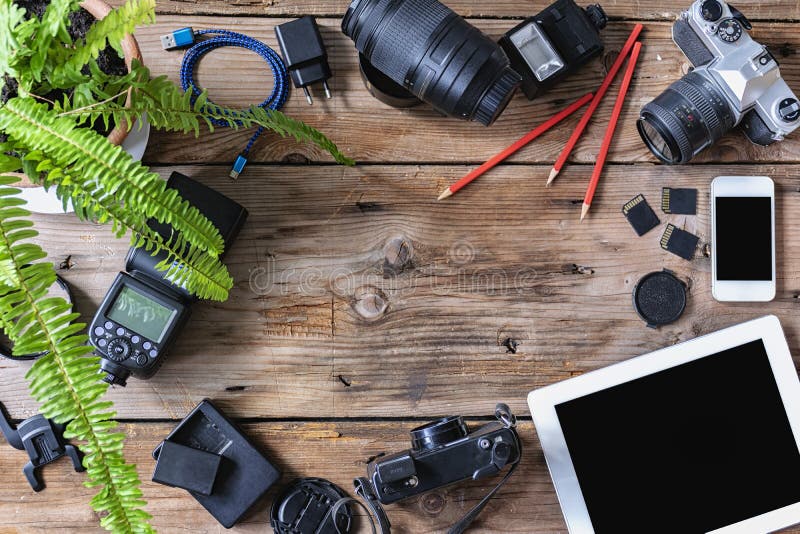 El equipo usado a la fotografía imagenes de archivo El equipo usado a la fotografía imagenes de archivo