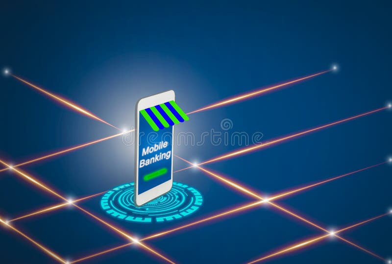 El esconder móvil futurista para el futuro, smartphones avanzados para a ilustración del vector El esconder móvil futurista para el futuro, smartphones avanzados para a ilustración del vector