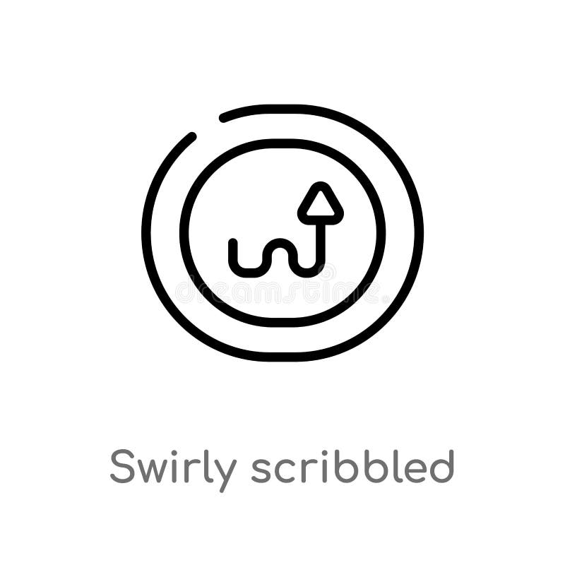 el esquema swirly garabateó el icono del vector de la flecha línea simple negra aislada ejemplo del elemento del concepto de la i stock de ilustración el esquema swirly garabateó el icono del vector de la flecha línea simple negra aislada ejemplo del elemento del concepto de la i stock de ilustración