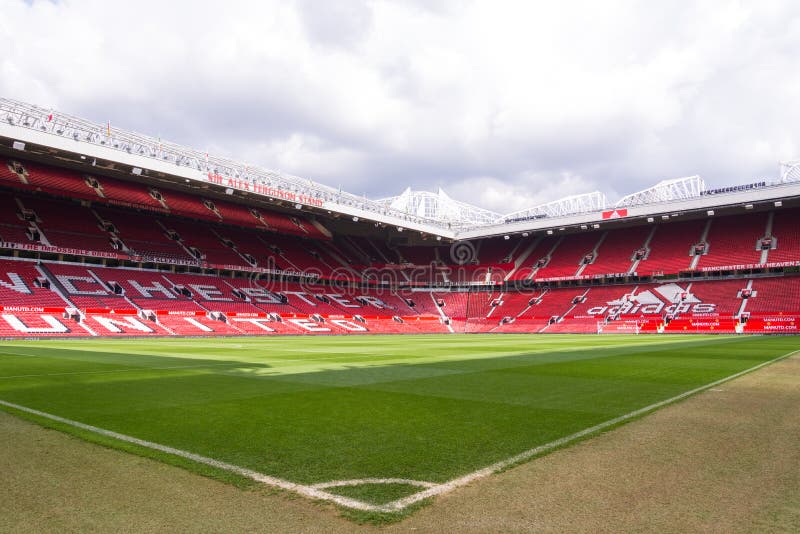 MANCHESTER, INGLATERRA Estadio Viejo De Trafford Imagen de archivo