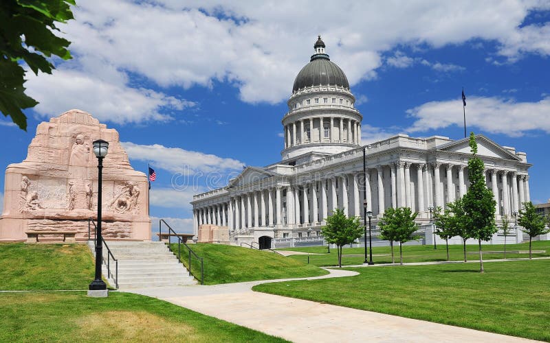 El estado del edificio capital de Utah imagenes de archivo El estado del edificio capital de Utah imagenes de archivo