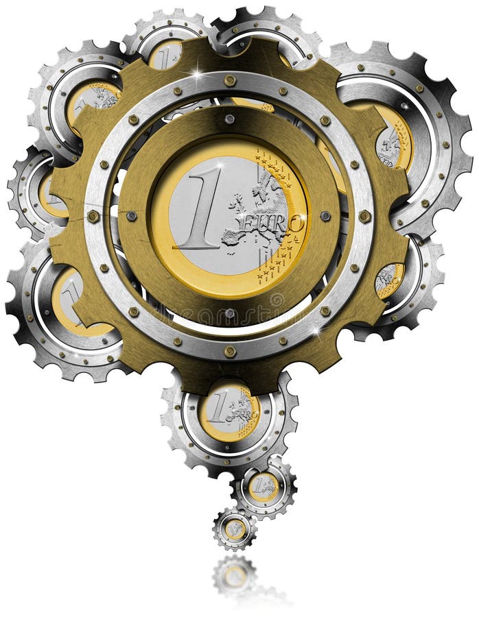 El euro adapta monedas ilustración del vector El euro adapta monedas ilustración del vector