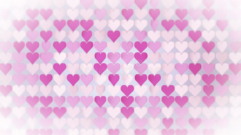 El extracto rosado 3D del arsenal de los corazones rinde el ejemplo ilustración del vector El extracto rosado 3D del arsenal de los corazones rinde el ejemplo ilustración del vector