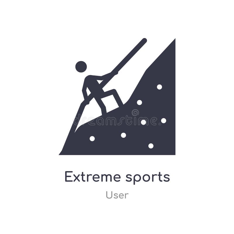 El extremo se divierte el icono ejemplo extremo aislado del vector del icono de los deportes de la colección del usuario editable stock de ilustración El extremo se divierte el icono ejemplo extremo aislado del vector del icono de los deportes de la colección del usuario editable stock de ilustración