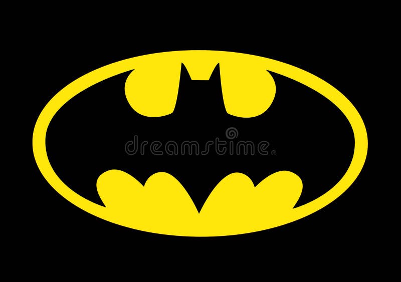 El Famoso Logo De Batman Para Celebrar El Cumpleaños 80 De Los Batanes.  Imagen editorial - Imagen de figura, modelo: 191718680