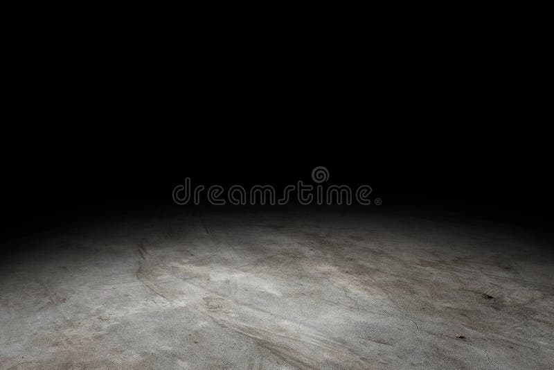 El fondo concreto de la perspectiva de la textura del piso del Grunge para la exhibici?n o el montaje del producto, imita encima