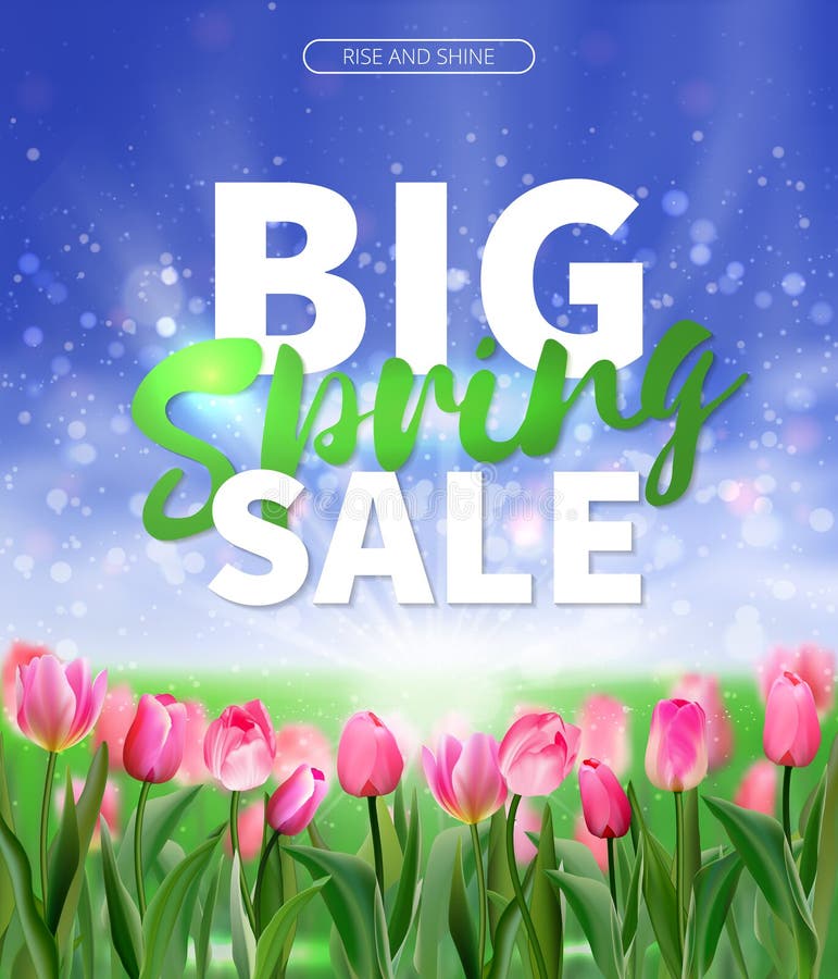 El fondo de la venta de la primavera con los tulipanes y las margaritas EPS 10 vector el ejemplo común libre de los derechos para libre illustration El fondo de la venta de la primavera con los tulipanes y las margaritas EPS 10 vector el ejemplo común libre de los derechos para libre illustration