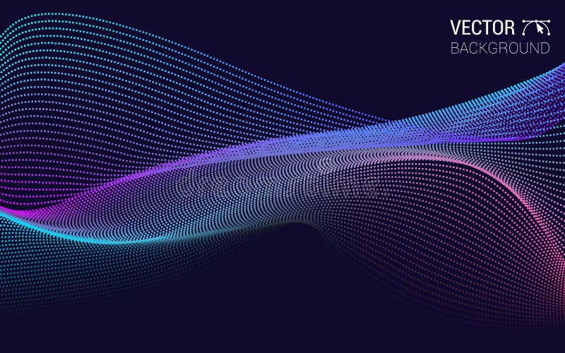 Vector abstract background colored dynamic waves. Illustration suitable for design. line and particles. Vector abstract background colored dynamic waves. Illustration suitable for design. line and particles.