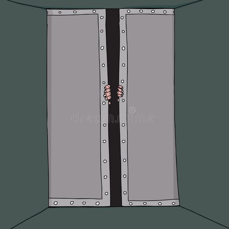 Download El forzar abre las puertas ilustración del vector. Ilustración de salida - 41915498
