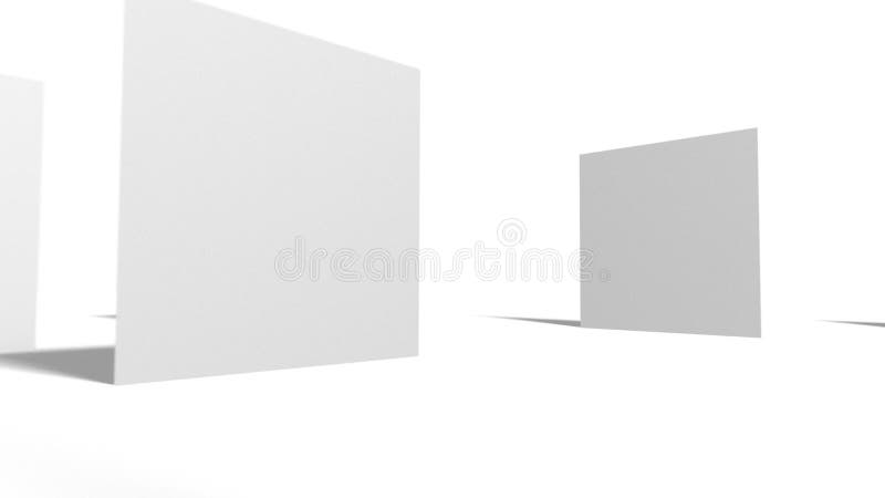 El gráfico del movimiento 3D forma la animación abstracta libre illustration